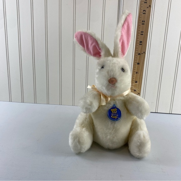 Vintage 1983 Dakine White and Pink Plush Bunny Easter Bunny Toy Stuffed Animal - Picture 10 of 14